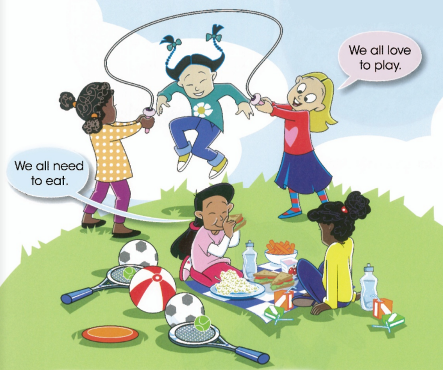 We all love to play /&nbsp;We all need to eat.