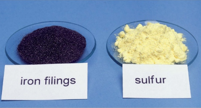 iron filings sulfur